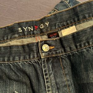 Synergy Men's Dark Blue Straight Jeans